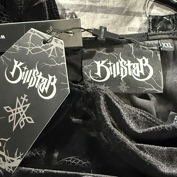 NWT KILLSTAR KELSI VELVET CROP TOP SZ XXL - Picture 2 of 6